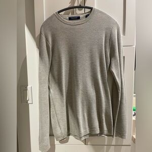 Scotch & Soda Light Gray Textured Crewneck Sweater